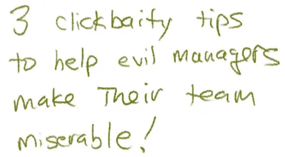 Three anti-patterns illustrated