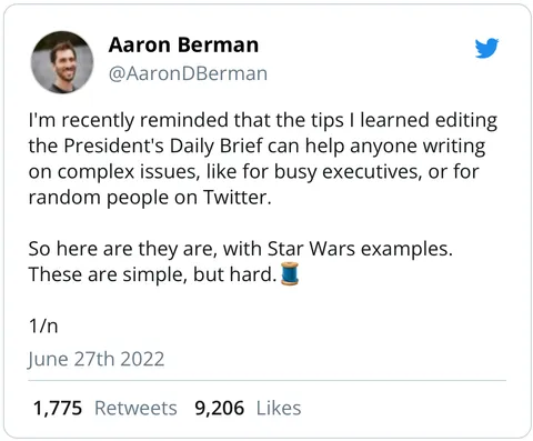 Aaron berman tweet